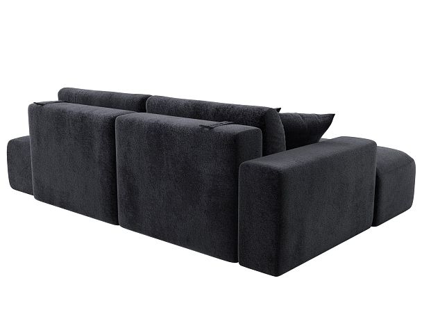 Диван угловой Лига-036 НПБ Модерн левый угол Велюр серый - Вид 6