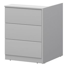 Модуль завершающий высокий левый СМР-21.8 Белый 825x880x1155 Ресепшен Смарт - Фото предпросмотра