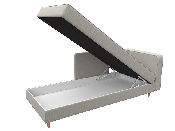 Кушетка Прайм правая Рогожка бежевый - Вид 7