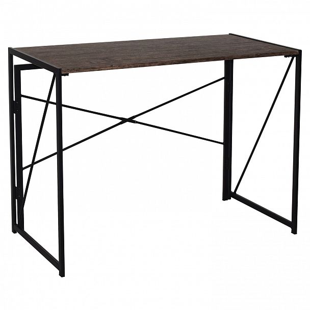 Стол на металлокаркасе BRABIX "LOFT CD-002", 1000х500х750 мм, складной, цвет морёный дуб, 641212 - Вид 3