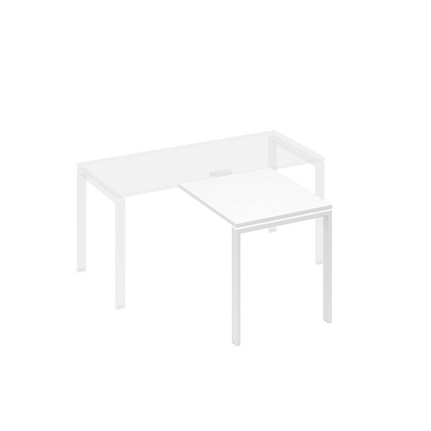 Брифинг-приставка каркас UNO металл A4 А4 Б1 073 БП белый премиум / металлокаркас белый - Вид 1