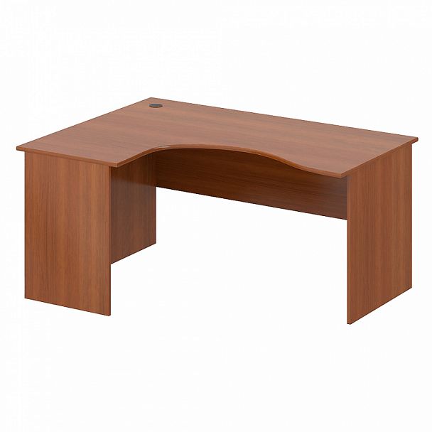 Стол эргономичный "Система-M" ПК-ССМ-СТЭ160х120Л/Д-В3-35 миланский орех светлый - Вид 1