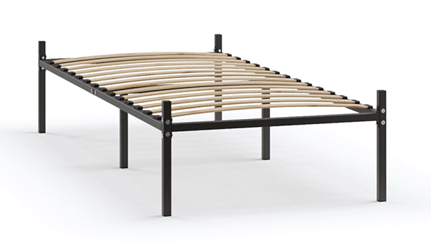 Кровать-подиум металлическая Металика, 800х2000, цвет черный - Вид 1
