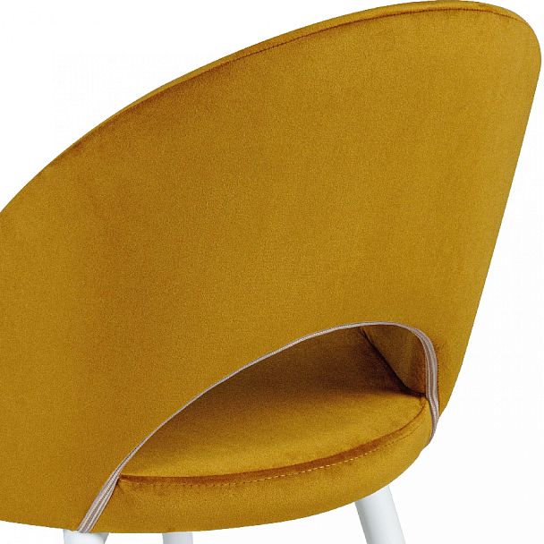 Комплект кухонных стульев Рэди горчичный велюр/белый, 3 шт. - Вид 10