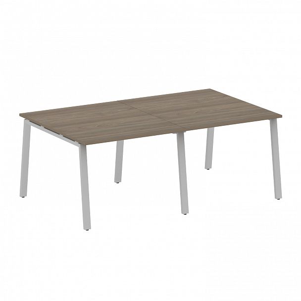 Стол для переговоров "Metal System" БА.ПРГ-2.1 вяз/серый - Вид 1