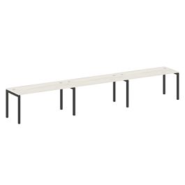 Metal System Quattro Р. ст. на 3 раб. места на П-образном м/к 50БП.СМ-3.4 Дуб наварра/Антрацит металл 4800*720*750 - Фото предпросмотра