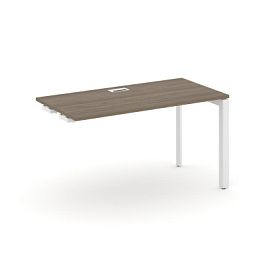 Style Project Next Стол-приставка к опор. элем. SN-59P.OPRS-012 Вяз Благородный/Металл Белый/Белый Заглушка 1180*700*750 - Фото предпросмотра