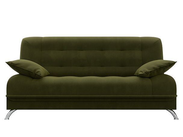 Диван Книжка Анна (полностью микровельвет зеленый) - Вид 2