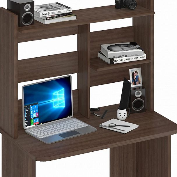 Стол компьютерный Домино Lite СКЛ-Прям100Р+НКЛ-100 Шамони - Вид 3