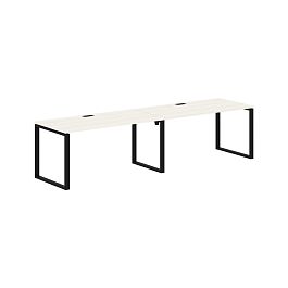 Стол 2-х местный EQWST 3180 Ясень Траун/Черный 3126х800х750 EDIS - Фото предпросмотра