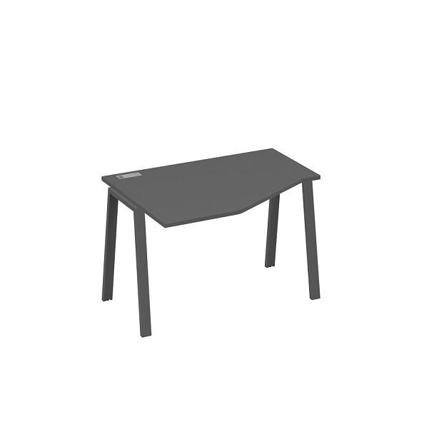 Стол эргономичный левый "Техно" на металлокаркасе TRE A4 А4 Б3 051 БП антрацит премиум / металлокаркас антрацит - Вид 1
