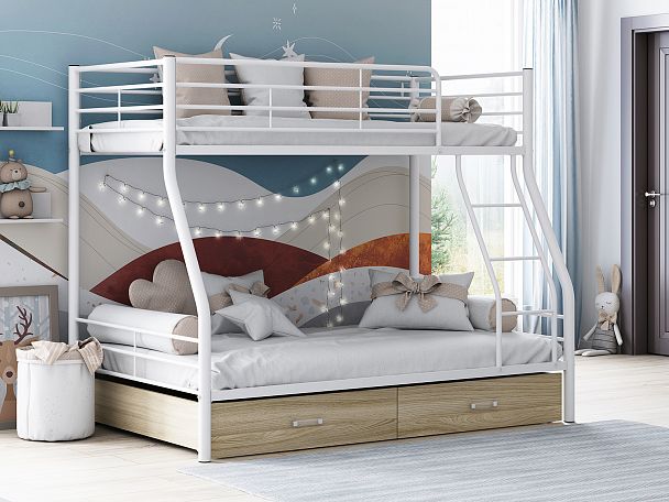 Двухъярусная кровать "Гранада-2Я" белый - Вид 1