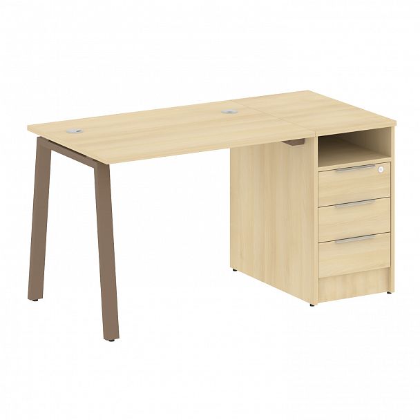 Рабочая станция "Metal System" БА.РС-СТП -1.1 акация/мокко - Вид 1