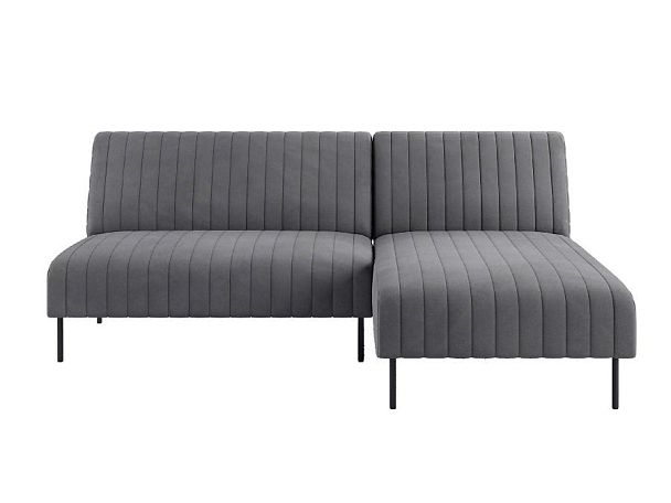 Baccara диван-кровать с шезлонгом, без подлокотников, бархат 03 - Вид 2
