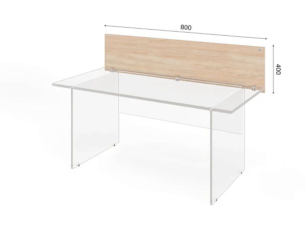 ЛАЙТ / LIGHT RLG055 Перегородка 1,6x80x40 Дуб Сонома - Вид 2