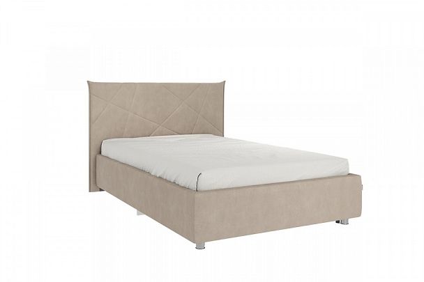 Кровать с основанием Бест 120х200 см ZO.KM1.2-02.2170 капучино (велюр) - Вид 1