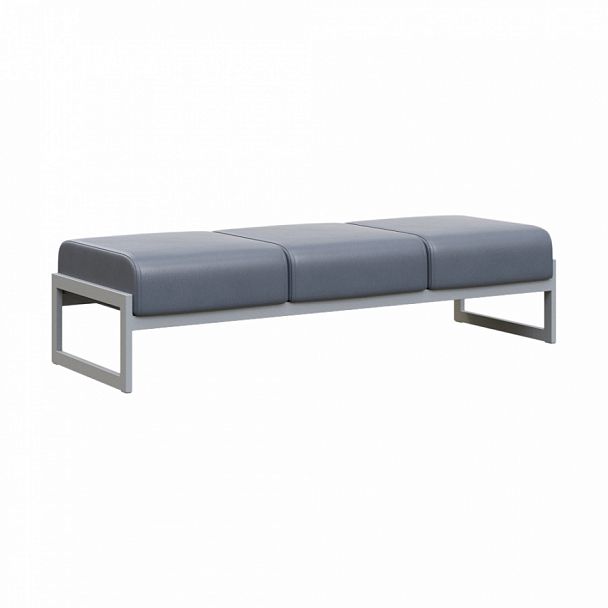 Банкетка трехместная "MODULE" MD.B3 Серый+серый - Вид 1