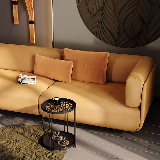 Столик журнальный Sheffilton SHT-CT82 черный муар - Вид 8