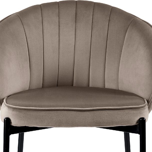 Полубарный стул Миэль мокко/черный - Вид 7