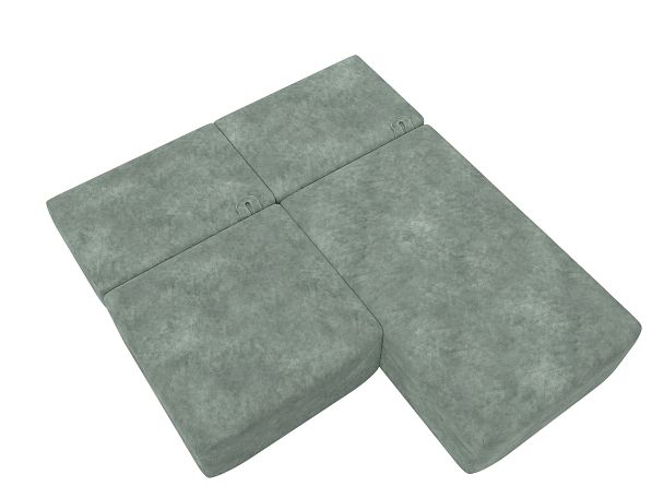 Диван угловой модульный Лига-060 НПБ угол универсальный Велюр зеленый - Вид 9