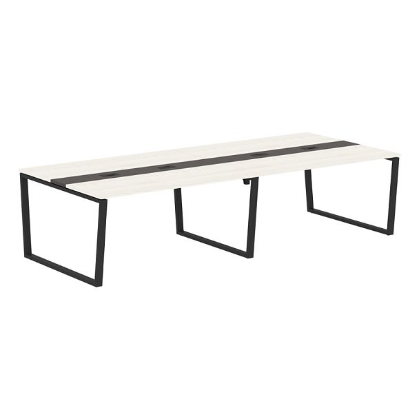 Конференц стол EVCT 3114 Ясень Траун/Черный 3132х1346х750 EDIS - Вид 1