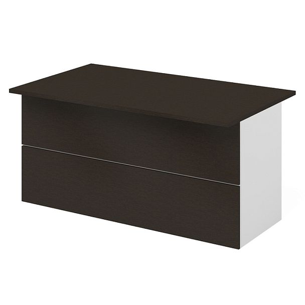 Модуль стойки-ресепшн прямой низкий "Торонто"  ПК-ТРН-СКР160Х93/Н-В1-707 дуб ферраре - Вид 1