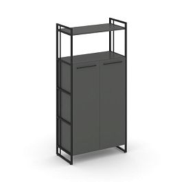 Rift Шкаф 4 ниши широкий RF.SS-43 Антрацит/Металл Черный 798*396*1648 - Фото предпросмотра