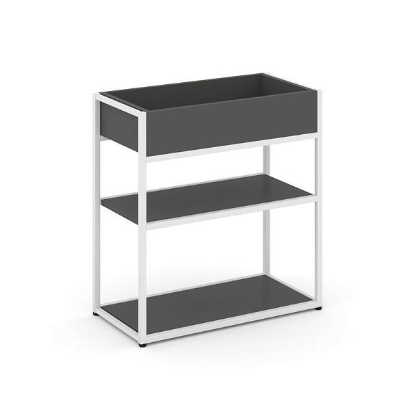 Rift Стеллаж металлический низкий приставной RF.STM-011 Антрацит/Металл Белый 596*350*750 - Вид 1