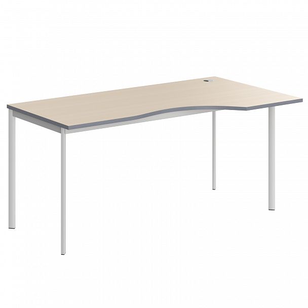 Стол "Imago S" CA-1S клен/металлик/белый - Вид 1