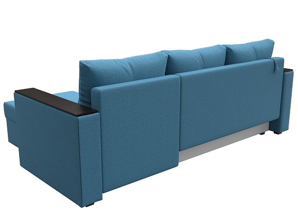 Диван угловой Атланта Лайт Б/С правый угол Рогожка голубой - Вид 5