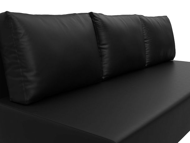 Диван прямой Лига-033 Экокожа черный - Вид 4