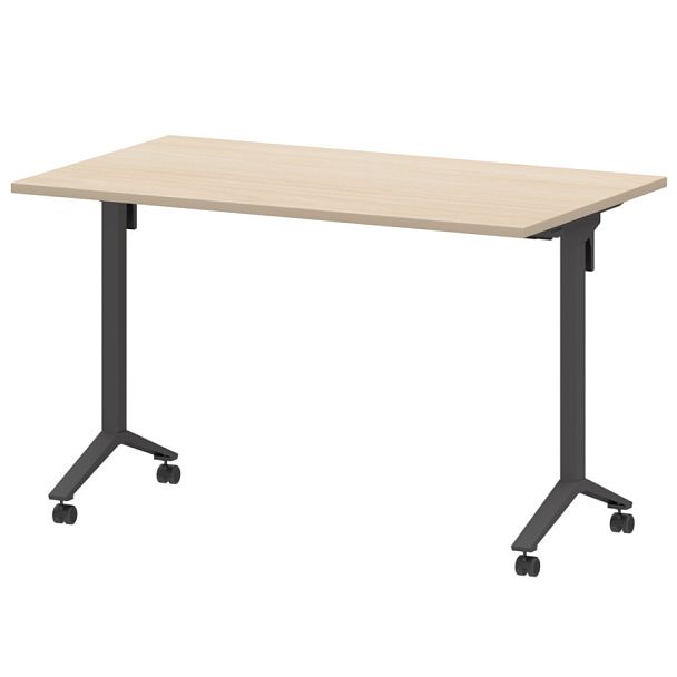 Стол мобильный складной МБ22-120.70 Бук/Антрацит 1200x700x750 Моби - Вид 1