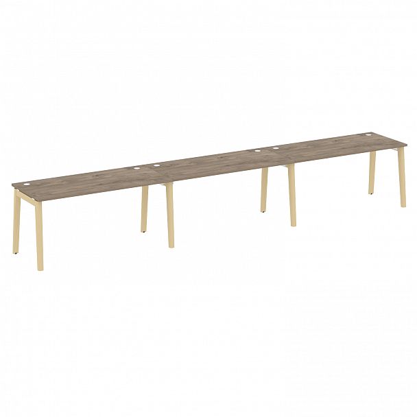 Рабочая станция "Onix wood" OW.RS-3.4.7 тиквуд темный/дуб светлый - Вид 1