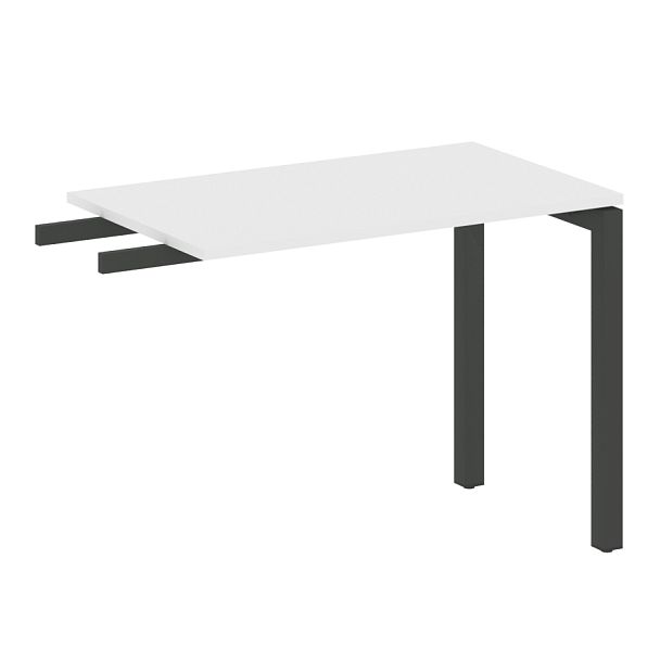 Metal System Quattro Приставной элемент на П-образном м/к 50БП.ПР-3 Белый/Антрацит металл 1000*600*750 - Вид 1
