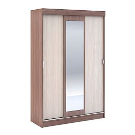 Андрей-4 шкаф-купе (1300*2020*516 мм) ясень шимо темный/ясень шимо светлый - Фото предпросмотра