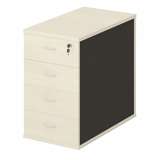 Тумба приставная "Система-М" ПК-ССМ-ТМП45Х79Я4-В1-180 клен/дуб ферраре клен/дуб темный - Вид 1