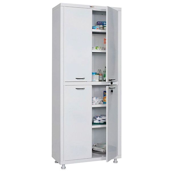 Шкаф медицинский 2-створчатый HILFE "МД 2 1670/SS" 1755х700х320 мм, белый, S26199203009 - Вид 1
