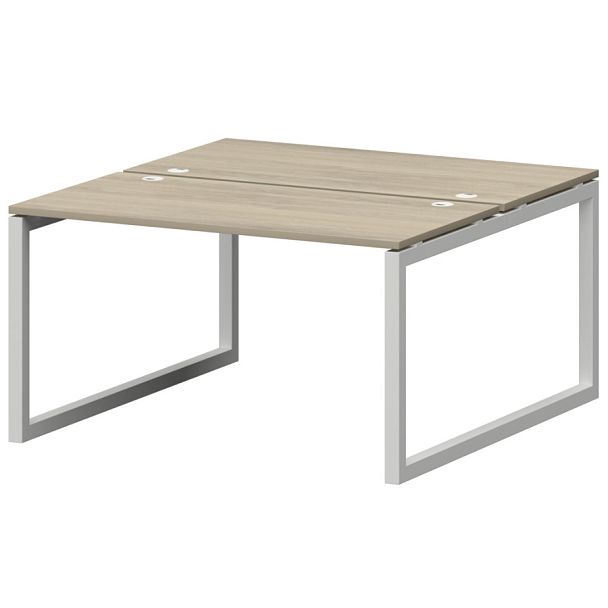 Бенч двойной на металлокаркасе СМС2-О-16К.149.Пр50 Кронберг/Белый 1600x1496x750 Смарт - Вид 1