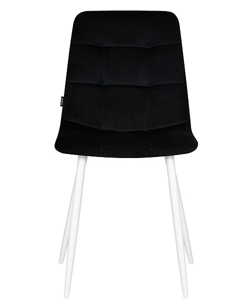 Стул обеденный DOBRIN CHILLY (Черный Holland 75, основание белое) - Вид 7