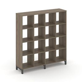 Стайл Проджект Каркас стеллажа 4 яр. SN.KS-440 Вяз Благородный/Металл Антрацит 1488*400*1615 - Фото предпросмотра