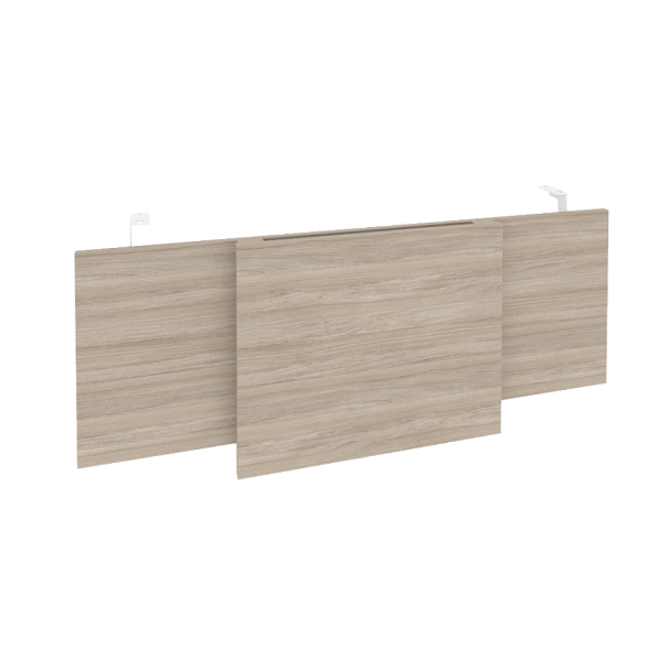 Onix Direct Царга стола руководителя O.M-CSR-3 Дуб аттик/Белый металл 1140*450*54 - Вид 1