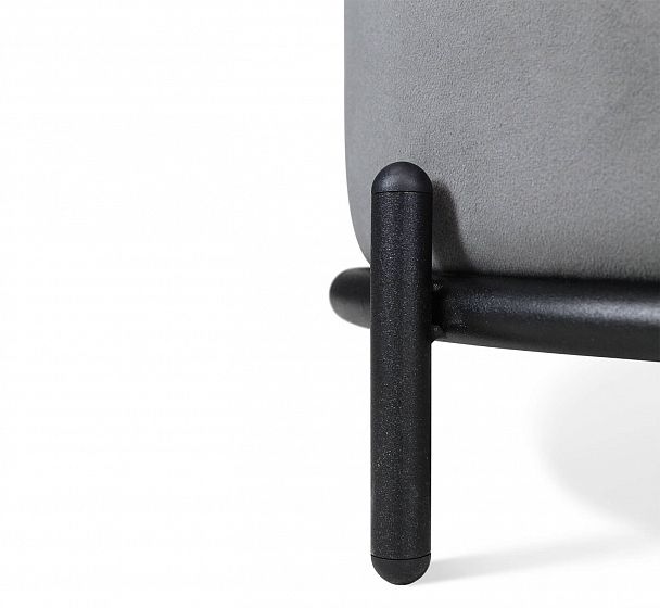 Пуф Sheffilton SHT-B7 угольно-серый/черный муар - Вид 6