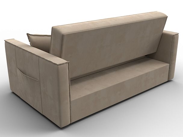 Диван прямой Лига-104 (140) Велюр бежевый - Вид 5