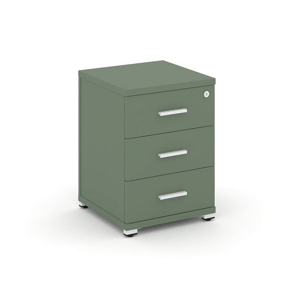 Concept Тумба опорная/приставная 3 ящ. CN.TUO-001 W Кобо/Металл Белый 420*420*583 - Вид 1