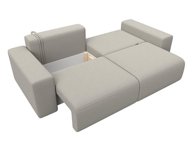 Диван прямой Лига-036 НПБ Классик Рогожка бежевый - Вид 8