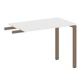 Metal System Приставной элемент на П-образном м/к БП.ПР-3 Белый/Мокко металл 1000*600*750 - Фото предпросмотра