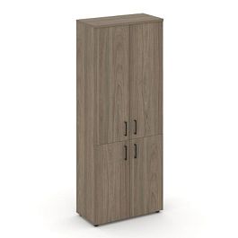 Стайл Проджект Шкаф высокий широкий SN.STS.E-104 Вяз Благородный/Черный Ручки 796*400*1982 - Фото предпросмотра