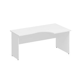 Стол эргономичный правый Комфорт К.123 белый премиум - Фото предпросмотра