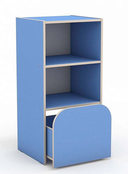 Секция 3-х ярусная с выкатным ящиком для Стенки "Антошка" - Вид 3