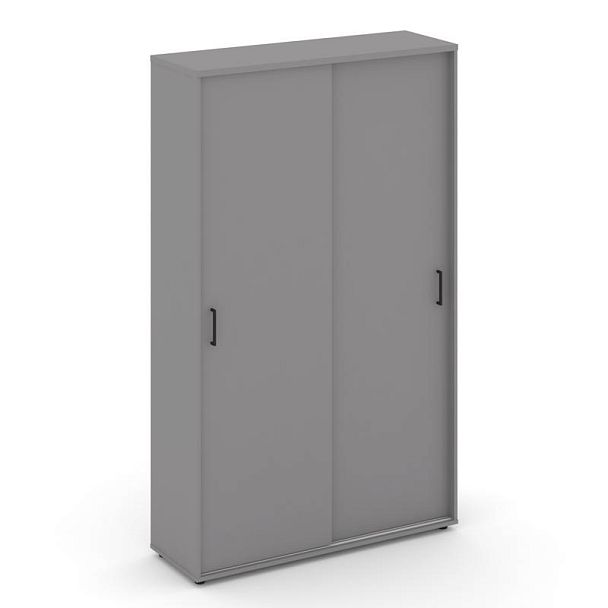 Стайл Проджект Шкаф-купе комбинированный SN.SHK-002 Серый Пепел/Черный Ручки 1200*400*1982 - Вид 1